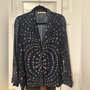 Novella Royale Blue Long Sleeve Button Down Shirt